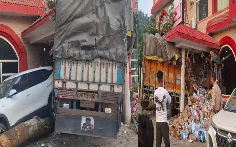Accident In Himachal: बेकाबू होकर होटल में घुसा ट्रक! चपेट में आई गाड़ी और बाइक, चालक की हालत नाजुक