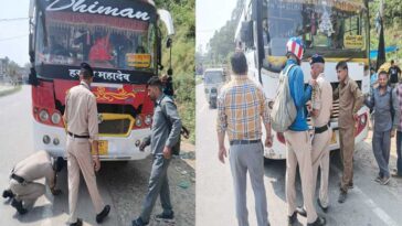 Himachal News Alert: 50 बसों और ट्रकों की चेकिंग! नियम तोड़ने वालों के कटे चालान, बसों से स्पीकर हटवाए