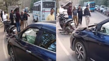 Accident In Himachal: तेज रफ्तार कार और स्कूटी में टक्कर! वाहन बुरी तरह क्षतिग्रस्त