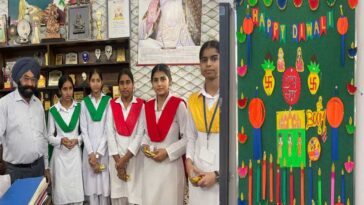 Paonta Sahib: बी. के. डी. स्कूल में रंगोली और पोस्टर मेकिंग कंपटीशन का आयोजन! छात्रों ने किया शानदार प्रदर्शन