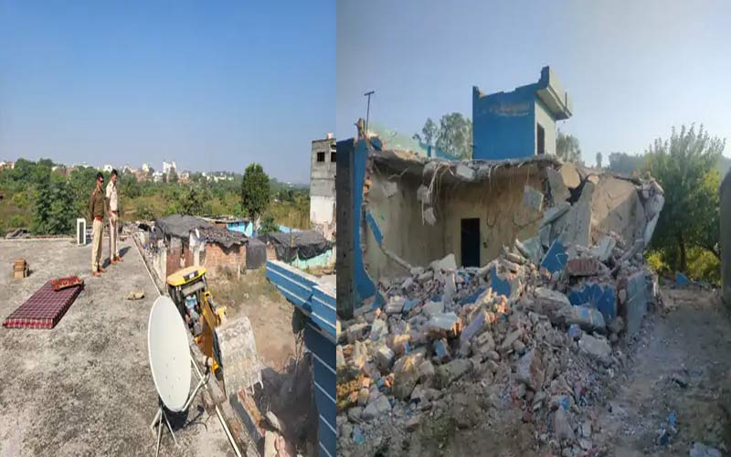 Himachal Latest News: हिमाचल में चिट्टा तस्कर की संपत्ति पर चला बुलडोजर! अवैध कमाई से बने चार मकान गिराए