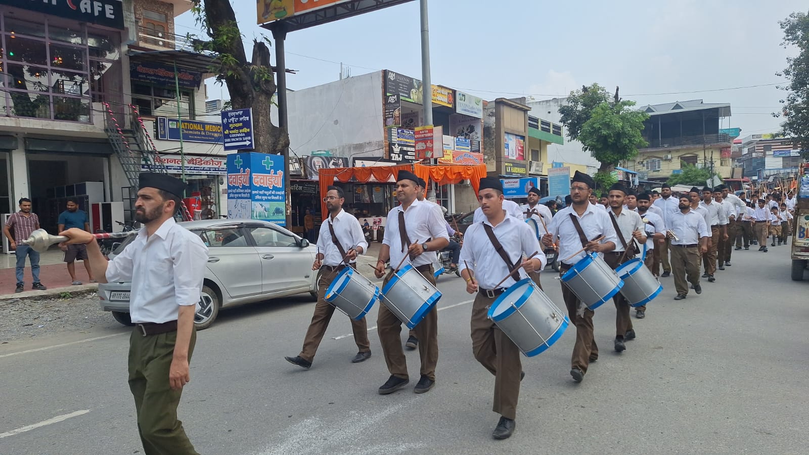 Paonta Sahib : (RSS)संघ के 100 वर्ष पूर्ण, पांवटा में विजयादशमी उत्सव सम्पन्न