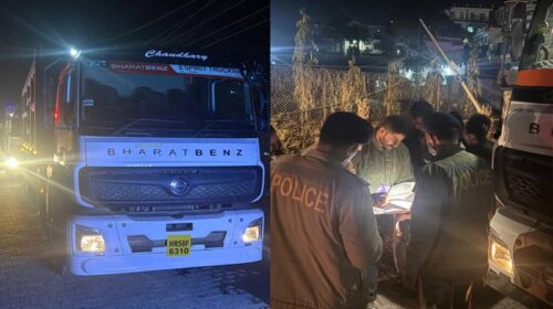 Paonta Sahib: सिरमौर पुलिस की बड़ी कार्रवाई! 23 ट्राले-टिप्पर अवैध खनन सामग्री सहित जब्त