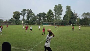 Paonta Sahib: यमुना शरद महोत्सव फुटबॉल टूर्नामेंट का आगाज, पहले दिन 4 टीमों ने दर्ज की जीत