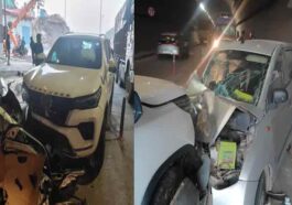 Accident In Himachal: टनल के अंदर दो कारों के बीच जोरदार भिड़ंत! तीन घायल, गाड़ी के अंदर फंसा व्यक्ति