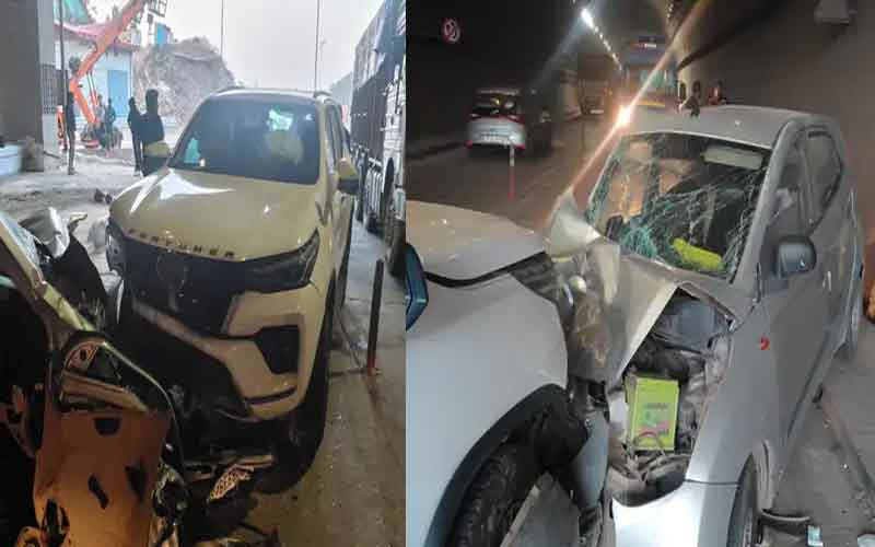 Accident In Himachal: टनल के अंदर दो कारों के बीच जोरदार भिड़ंत! तीन घायल, गाड़ी के अंदर फंसा व्यक्ति