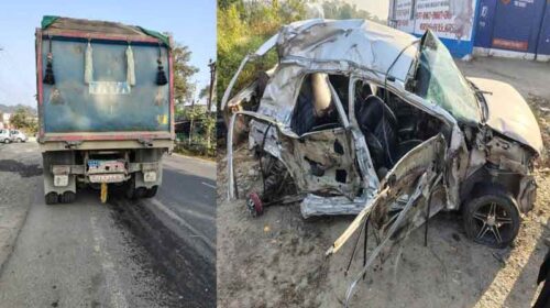 Paonta Sahib: डंपर और कार में जोरदार टक्कर! दो युवकों की मौत, एक पीजीआई रैफर