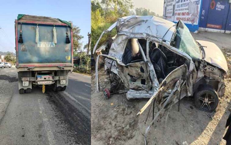 Paonta Sahib: डंपर और कार में जोरदार टक्कर! दो युवकों की मौत, एक पीजीआई रैफर