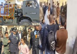 पंचतत्व में विलीन हुए विंग कमांडर नमांश: चचेरे भाई ने दी मुखाग्नि! पत्नी ने एयरफोर्स की वर्दी में दी अंतिम विदाई