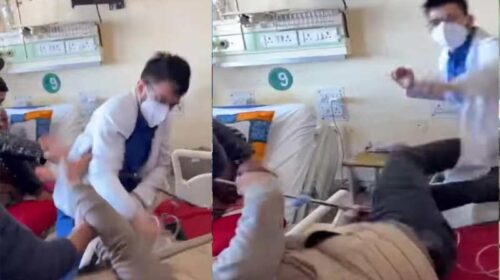 IGMC Shimla: आईजीएमसी शिमला में डॉक्टर ने पीटा मरीज! नाक से निकला खून, गुस्साए परिजनों ने की नारेबाजी IGMC Shimla: आईजीएमसी शिमला में डॉक्टर ने पीटा मरीज! नाक से निकला खून, गुस्साए परिजनों ने की नारेबाजी