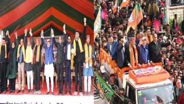 JP Nadda: भाजपा का पीटरहॉफ में अभिनंदन समारोह! राष्ट्रीय अध्यक्ष का जोरदार स्वागत, कांग्रेस पर बरसे नड्डा