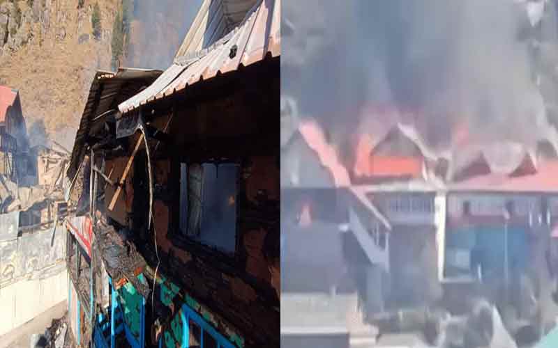 Himachal News Alert: हिमाचल में भीषण अग्निकांड से आठ परिवार बेघर! 50 कमरे जलकर राख, करोड़ों का नुकसान