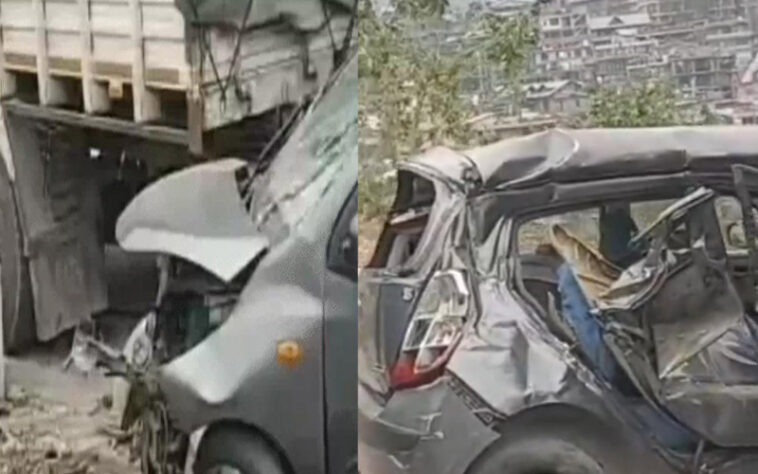 हिमाचल में भीषण हादसा: पैरापिट से टकराकर ट्रक के नीचे घुसी कार! तीन लोगों की मौत, जन्मदिन और न्यू ईयर की पार्टी कर लौट रहे थे.. हिमाचल में भीषण हादसा: पैरापिट से टकराकर ट्रक के नीचे घुसी कार! तीन लोगों की मौत, जन्मदिन और न्यू ईयर की पार्टी कर लौट रहे थे..
