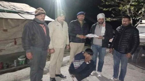 Paonta Sahib : गश्त कर रही SIU टीम के हत्थे चढ़ा तस्कर! कब्जे से मिला चिट्टा