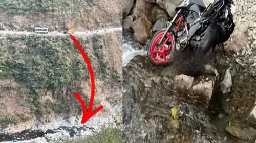 सिरमौर में दर्दनाक हादसा: पिकअप के साथ भिड़ंत के बाद खाई में गिरी बाइक! युवक की मौके पर गई जान