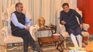 CM Sukhu: केंद्रीय वाणिज्य एवं उद्योग मंत्री से मिले सुक्खू! पीक सीज़न में सेब आयात पर प्रतिबंध लगाने का किया आग्रह