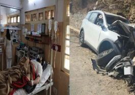 दुखद: पोल और पैरापिट से टकराई कार! पांच साल की बच्ची समेत तीन ने गवाई जान, दिल्ली से हिमाचल घूमने आए थे..