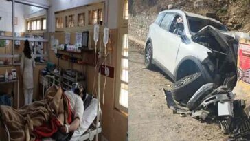 दुखद: पोल और पैरापिट से टकराई कार! पांच साल की बच्ची समेत तीन ने गवाई जान, दिल्ली से हिमाचल घूमने आए थे..