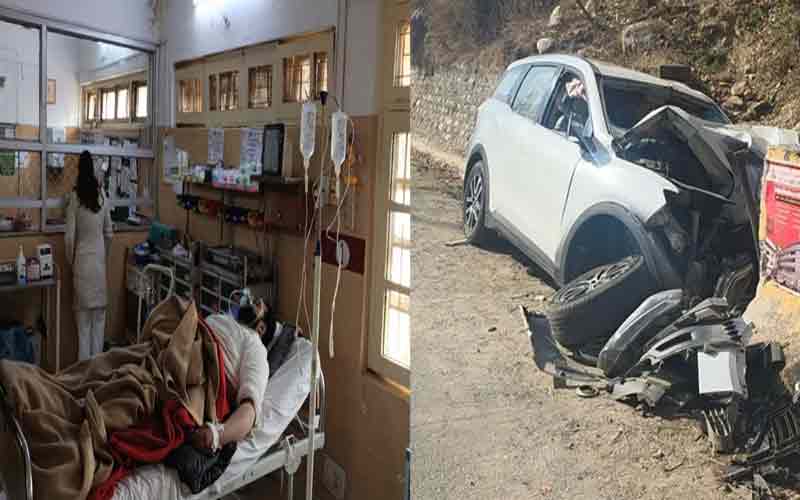 दुखद: पोल और पैरापिट से टकराई कार! पांच साल की बच्ची समेत तीन ने गवाई जान, दिल्ली से हिमाचल घूमने आए थे..