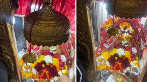 Himachal Latest News: चिंतपूर्णी मंदिर में विदेश से पहुंचे श्रद्धालु! माँ के चरणों में चढ़ाया 26 ग्राम सोने का छत्र
