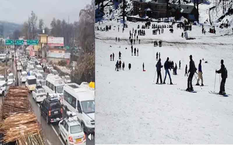 Himachal Tourism: बर्फबारी के बाद हिमाचल में उमड़े टूरिस्ट! शिमला-मनाली में भीड़, सड़कों पर लगा जाम