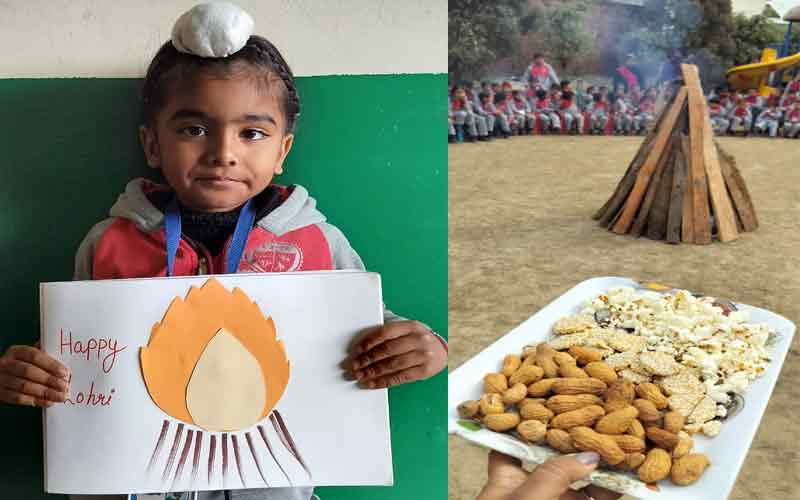 Paonta Sahib: इंडियन पब्लिक स्कूल भुंगरनी में लोहड़ी पर्व की धूम! छात्रों ने जमाया रंग