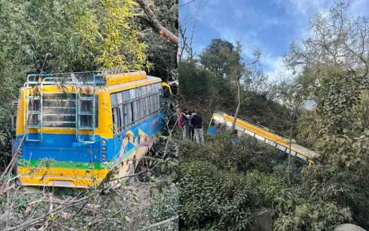 Bus Accident: हिमाचल में निजी बस दुर्घटनाग्रस्त! खाई में गिरी, महिला गंभीर घायल