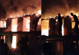 Himachal News Alert: बिजली के खंबे में स्पार्किंग से दो मंजिला मकान में भड़की आग! छह कमरे जलकर राख