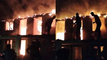 Himachal News Alert: बिजली के खंबे में स्पार्किंग से दो मंजिला मकान में भड़की आग! छह कमरे जलकर राख