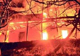 हिमाचल में भीषण अग्निकांड: दो मंजिला मकान जलकर राख! सेब के पेड़ भी राख