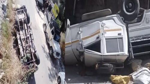 Accident In Himachal: बेकाबू होकर सड़क पर पलटी बोलेरो कैम्पर! एक ने गवाई जान, दो की हालत नाजुक Accident In Himachal: बेकाबू होकर सड़क पर पलटी बोलेरो कैम्पर! एक ने गवाई जान, दो की हालत नाजुक