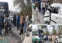 हिमाचल में भीषण सड़क हादसा: एचआरटीसी बस और गाड़ी के बीच ज़बरदस्त भिड़ंत, दो महिलाओं ने तोड़ा दम