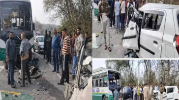 हिमाचल में भीषण सड़क हादसा: एचआरटीसी बस और गाड़ी के बीच ज़बरदस्त भिड़ंत, दो महिलाओं ने तोड़ा दम