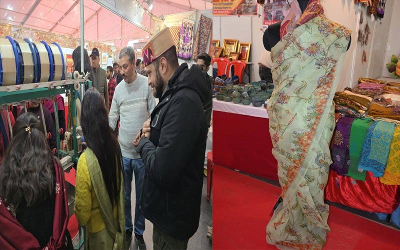 Shivratri Festival: शिवरात्रि महोत्सव की प्रदर्शनी में लोगों को आकर्षित कर रही रेशम उत्पादन से जुड़ी रोचक सामग्री