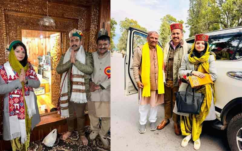 Sirmour News: शिलाई पहुंचे मंत्री विक्रमादित्य सिंह! पत्नी अमरीन संग छत्रधारी चालदा महासू महाराज के दरबार में टेका माथा