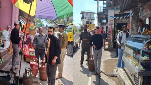 HP News: ढाबों व भोजनालयों पर प्रशासन की कार्रवाई! 19 घरेलू गैस सिलेंडर जब्त