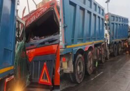 Accident In Himachal: ओवरटेक के चक्कर में एलपीजी टैंकर की दो टिप्परों से भिड़ंत! तीनों चालक गंभीर घायल