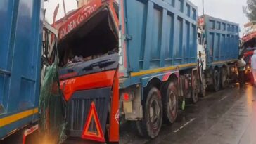 Accident In Himachal: ओवरटेक के चक्कर में एलपीजी टैंकर की दो टिप्परों से भिड़ंत! तीनों चालक गंभीर घायल