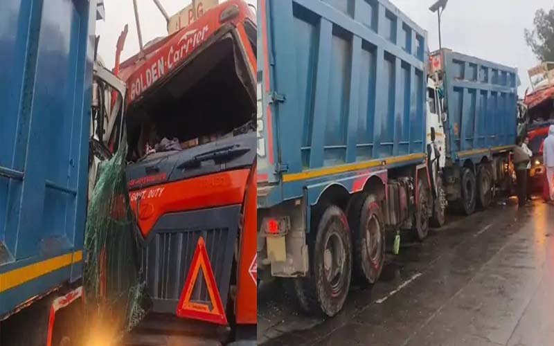 Accident In Himachal: ओवरटेक के चक्कर में एलपीजी टैंकर की दो टिप्परों से भिड़ंत! तीनों चालक गंभीर घायल