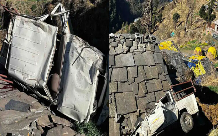 हिमाचल में बड़ा हादसा: खाई में गिरी बोलेरो! दो युवकों ने तोड़ा दम, तीन की हालत गंभीर