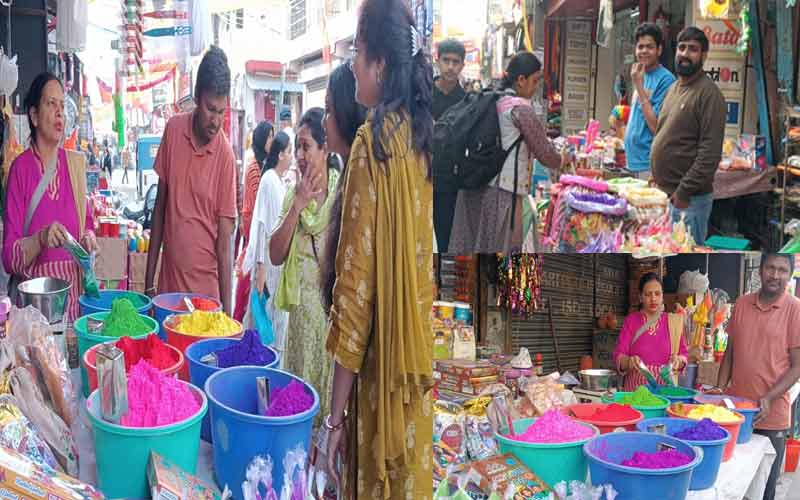Paonta Sahib: पांवटा साहिब में होली के स्वागत में सजे बाजार! हर्बल गुलाल की बढ़ी मांग