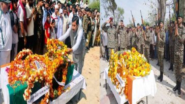 दुखद: शहीद नायब सूबेदार कुलवंत सिंह को सैन्य सम्मान के साथ दी अंतिम विदाई! पीछे छूटा परिवार