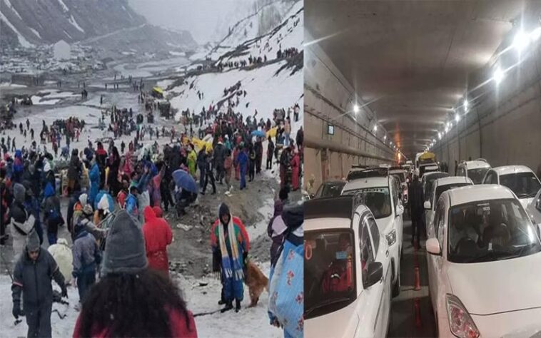 Snowfall In Himachal: शिमला से लाहौल तक बर्फबारी! सड़कें बंद, अटल टनल में पूरी रात फंसे हजारों टूरिस्ट Snowfall In Himachal: शिमला से लाहौल तक बर्फबारी! सड़कें बंद, अटल टनल में पूरी रात फंसे हजारों टूरिस्ट