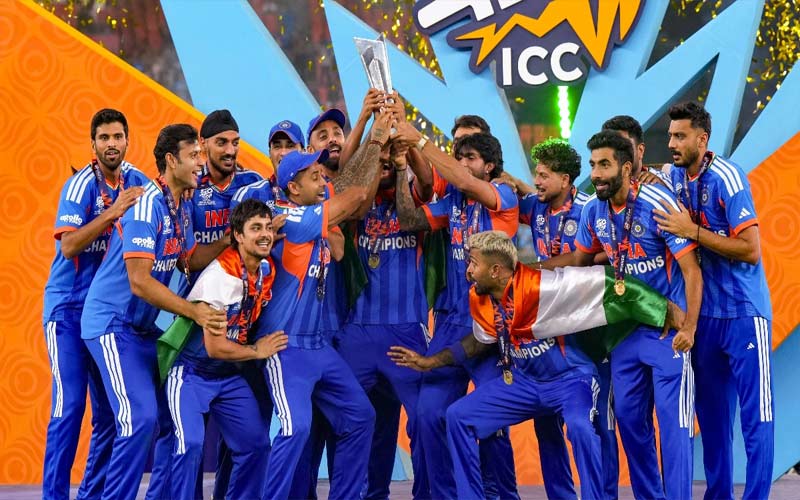 BCCI : T20 वर्ल्ड कप जीत के बाद टीम इंडिया पर हुई पैसों की बारिश! मिलेगा 131 करोड़ इनाम
