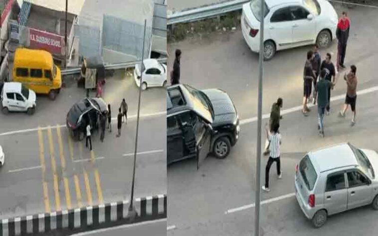 हाईवे पर हाई वोल्टेज ड्रामा: हरियाणा के सैलानियों ने किया हंगामा! सरेआम धक्का-मुक्की और गाली-गलौज, पुलिस ने काटा चालान