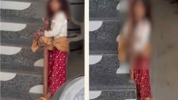 हिमाचल में दरिंदगी: अमरूद तोड़ने पर रिटायर्ड फौजी ने 6 साल की बच्ची को रेलिंग से बांधकर पीटा! मर्चेंट नेवी कैप्टन ने देवदूत बनकर बचाया