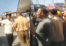 पांवटा साहिब बस अड्डे पर बवाल: नई HRTC बस को निजी ऑपरेटर ने रोका! यात्रियों को झेलनी पड़ी परेशानी