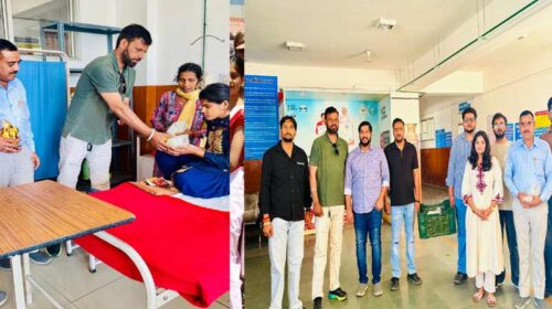 पांवटा साहिब: विधायक सुखराम चौधरी के जन्मदिवस पर अस्पताल में सेवा कार्यक्रम, मरीजों को बांटे फल