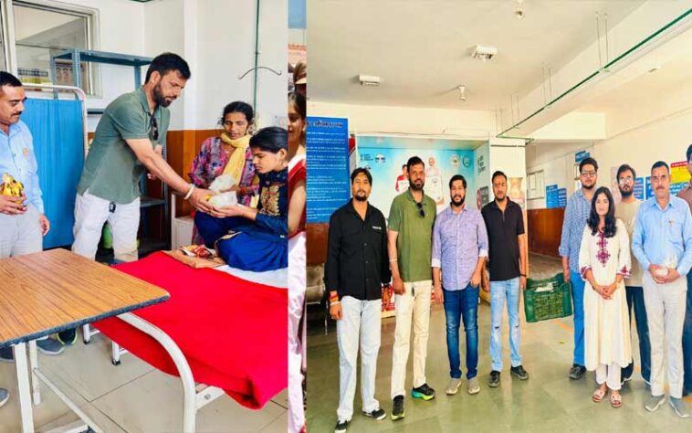 पांवटा साहिब: विधायक सुखराम चौधरी के जन्मदिवस पर अस्पताल में सेवा कार्यक्रम, मरीजों को बांटे फल