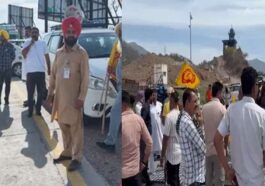 Himachal News: गरामोड़ बैरियर पर पंजाब के विभिन्न संगठनों का धरना! प्रवेश शुल्क बंद करने की मांग, सैकड़ों वाहन जाम में फंसे